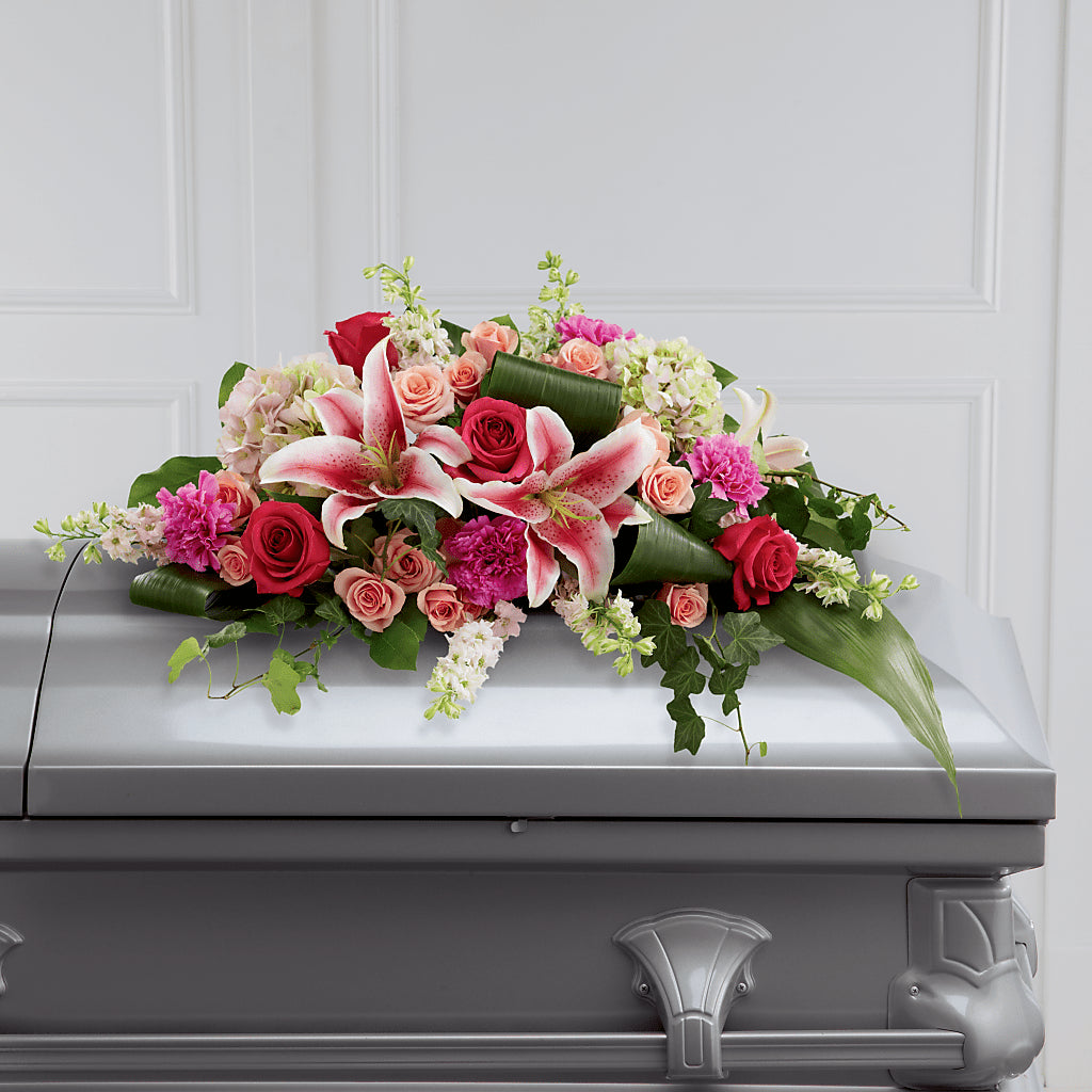 Splendid Grace Casket Spray – Green Room Flowers Llc, Tucson AZ