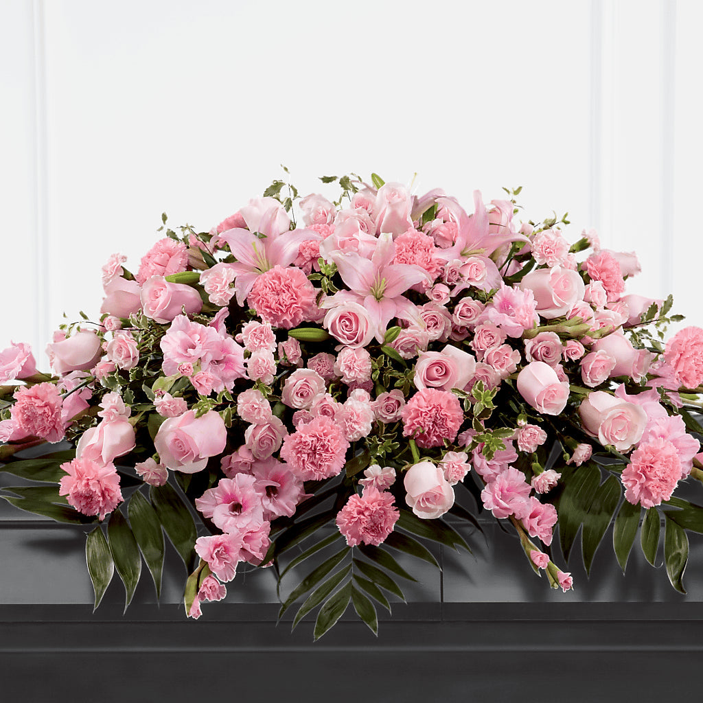 Garden of Comfort Casket Spray (Standard) – Green Room Flowers Llc, Tucson AZ