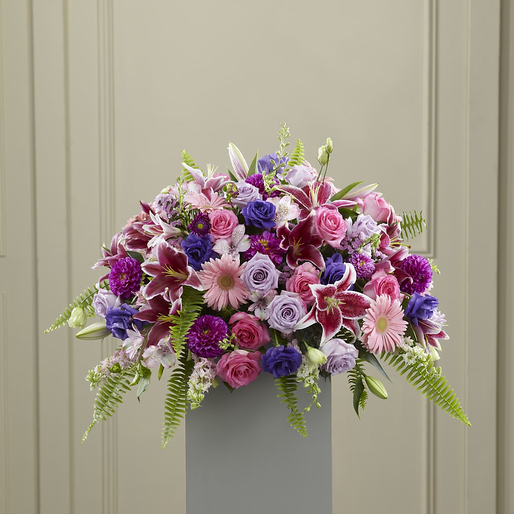 Fare Thee Well Pedestal – Green Room Flowers Llc, Tucson AZ