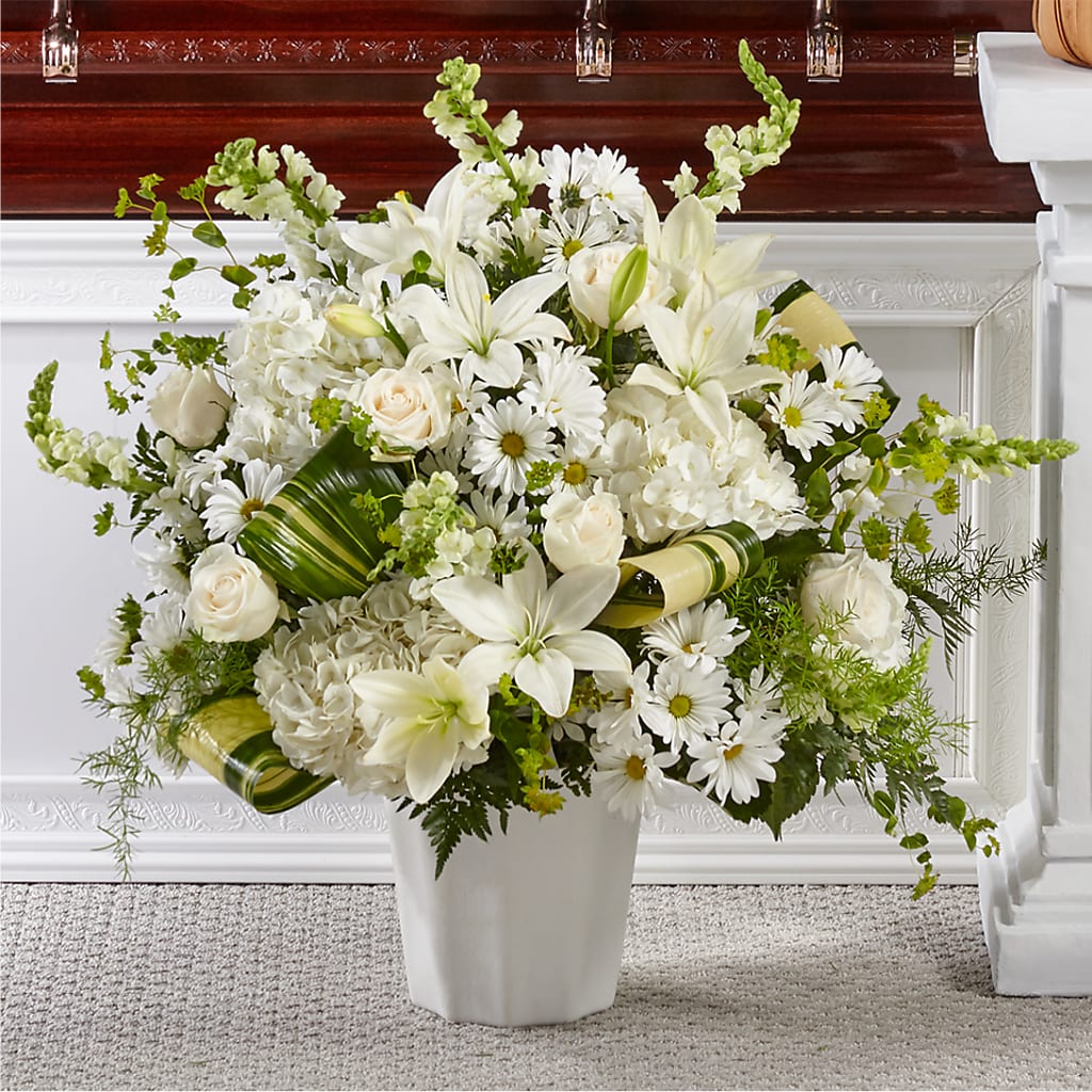 Thoughts of Tranquility Floor Basket – Green Room Flowers Llc, Tucson AZ
