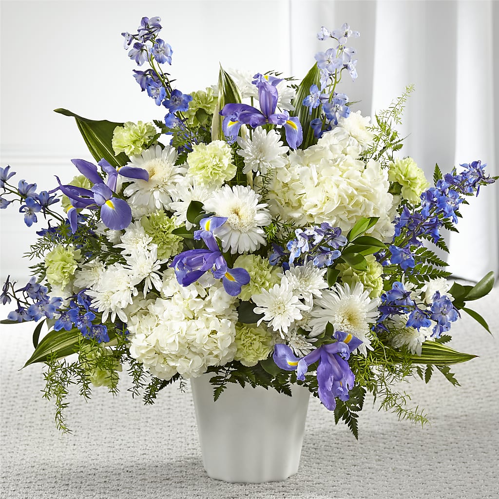 Soft Serenity Floor Basket – Green Room Flowers Llc, Tucson AZ