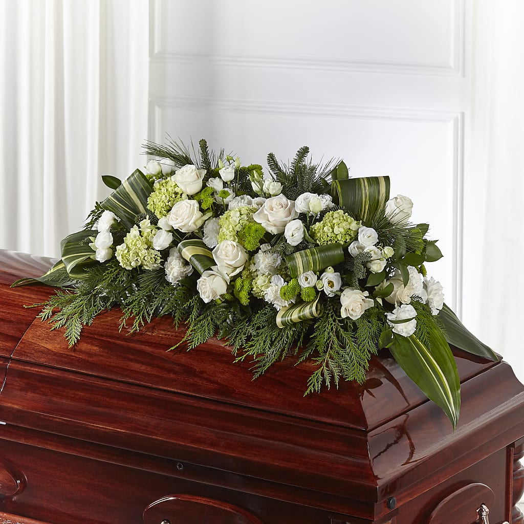 Hopeful Gesture Casket Spray – Green Room Flowers Llc, Tucson AZ