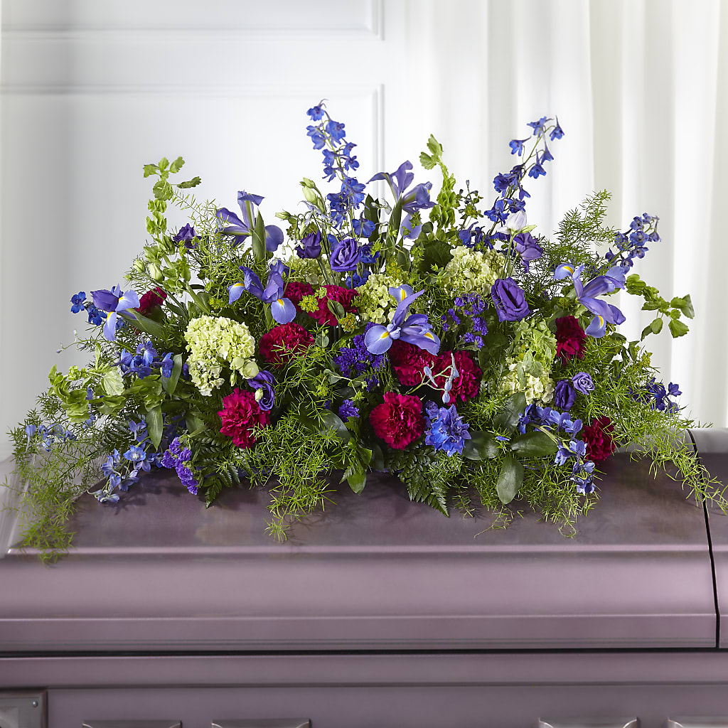 Always Treasured Casket Spray – Green Room Flowers Llc, Tucson AZ