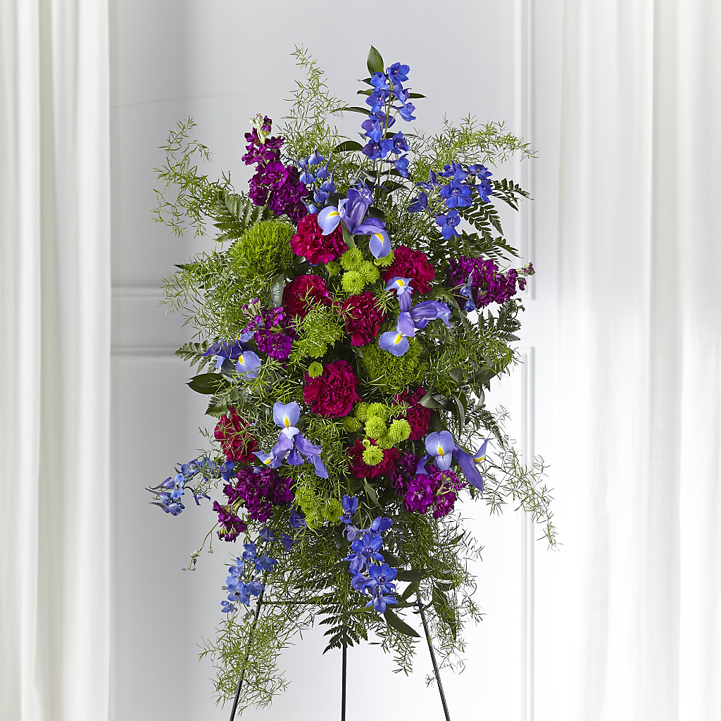 Heavenly Skies Standing Spray – Green Room Flowers Llc, Tucson AZ