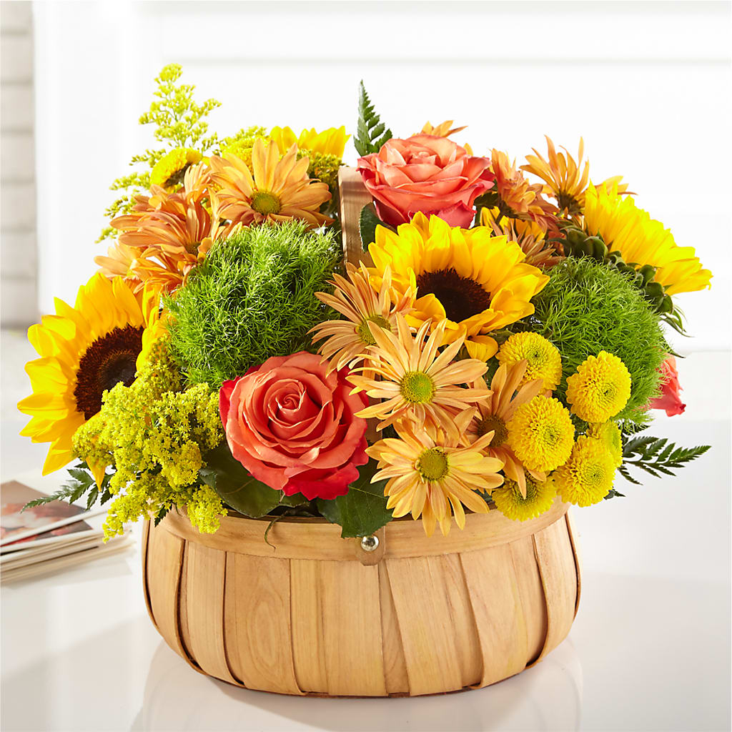 Harvest Sunflower Basket – Green Room Flowers Llc, Tucson AZ
