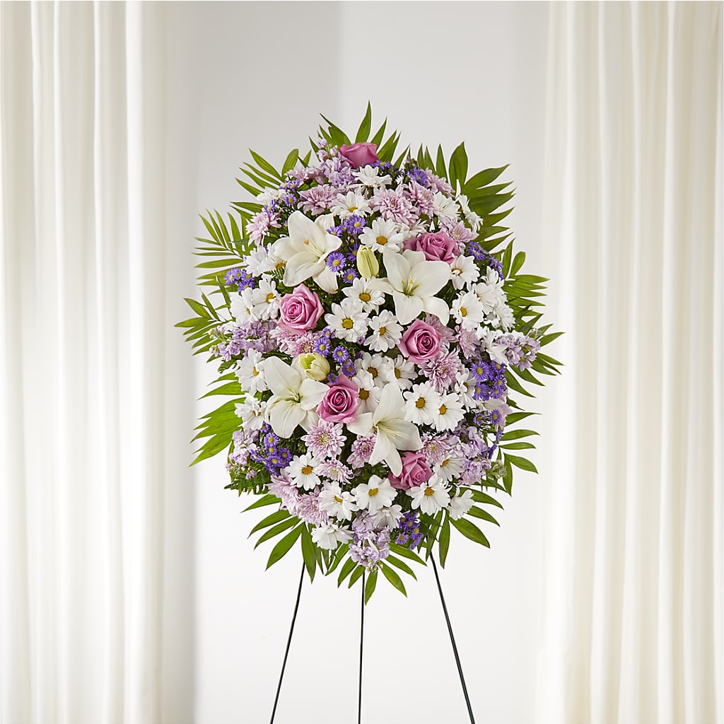 Surrounded by Love Standing Spray – Green Room Flowers Llc, Tucson AZ