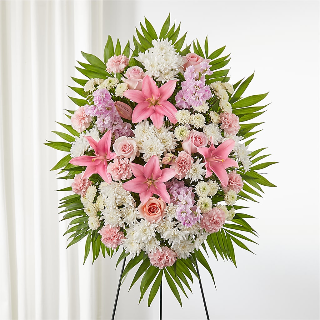 Offering Solace Standing Spray – Green Room Flowers Llc, Tucson AZ