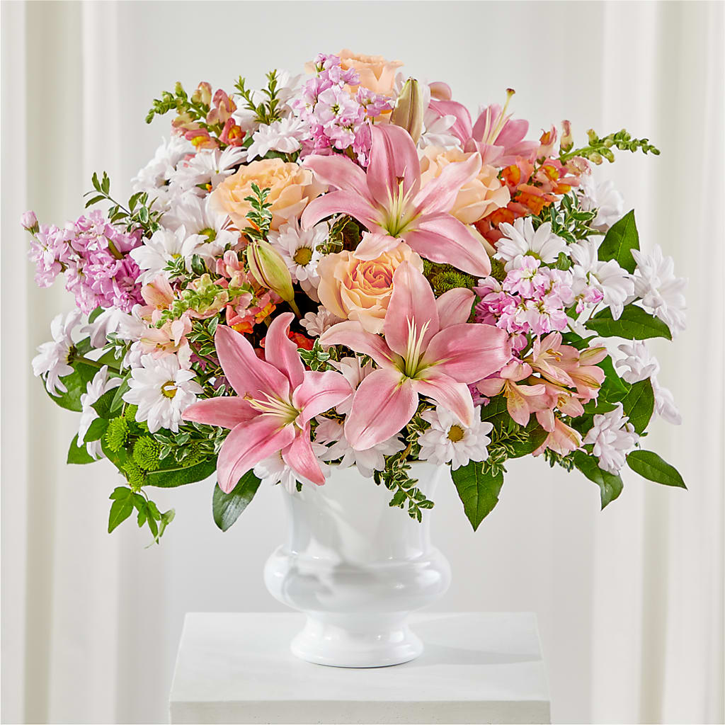 Heartfelt Gesture Urn Arrangement – Green Room Flowers Llc, Tucson AZ