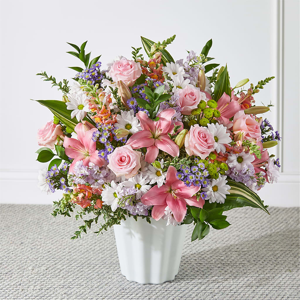 Abundant Compassion Floor Basket – Green Room Flowers Llc, Tucson AZ