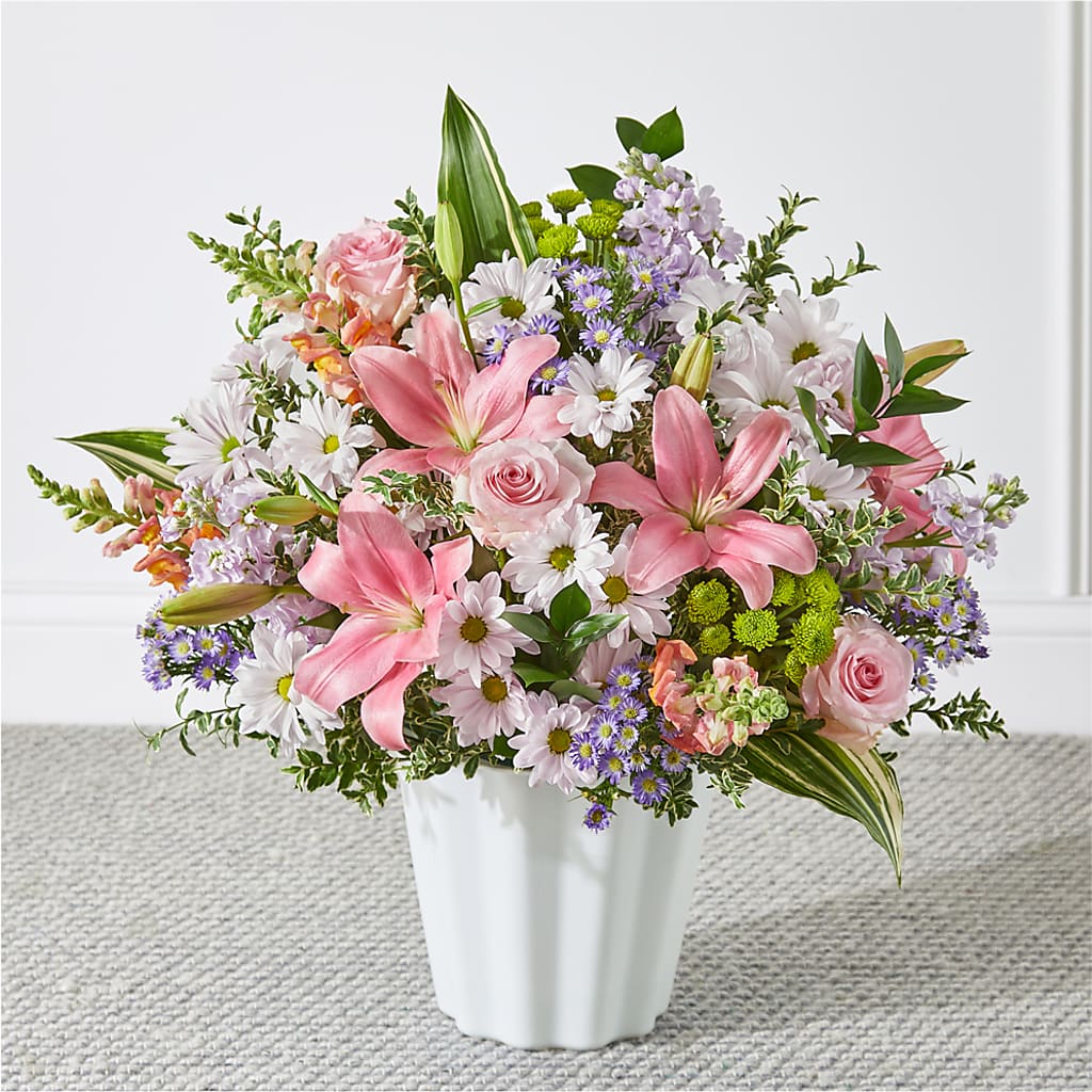 Abundant Compassion Floor Basket – Green Room Flowers Llc, Tucson AZ