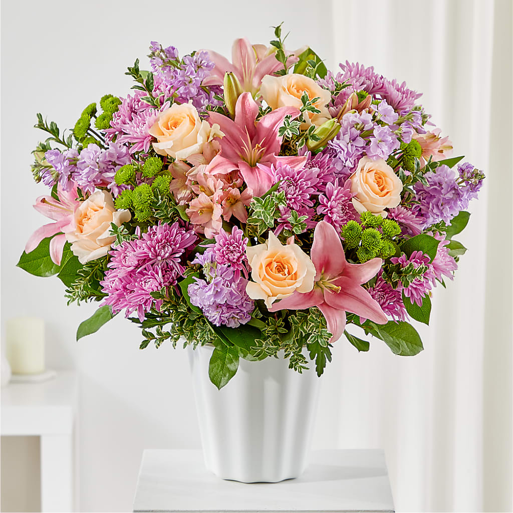 Supportive Embrace Tabletop Basket – Green Room Flowers Llc, Tucson AZ