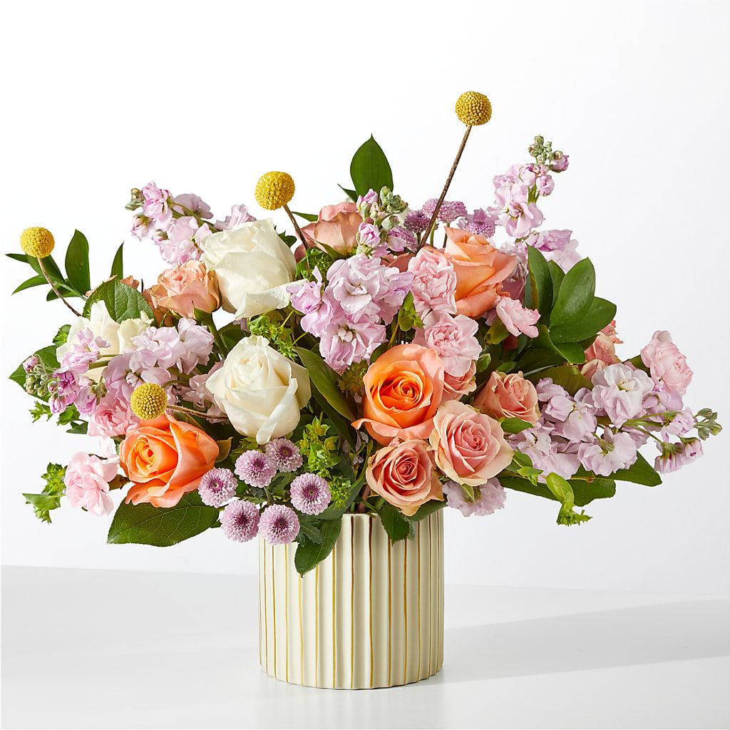 French Market Bouquet with Ivory Vase – Green Room Flowers Llc, Tucson AZ