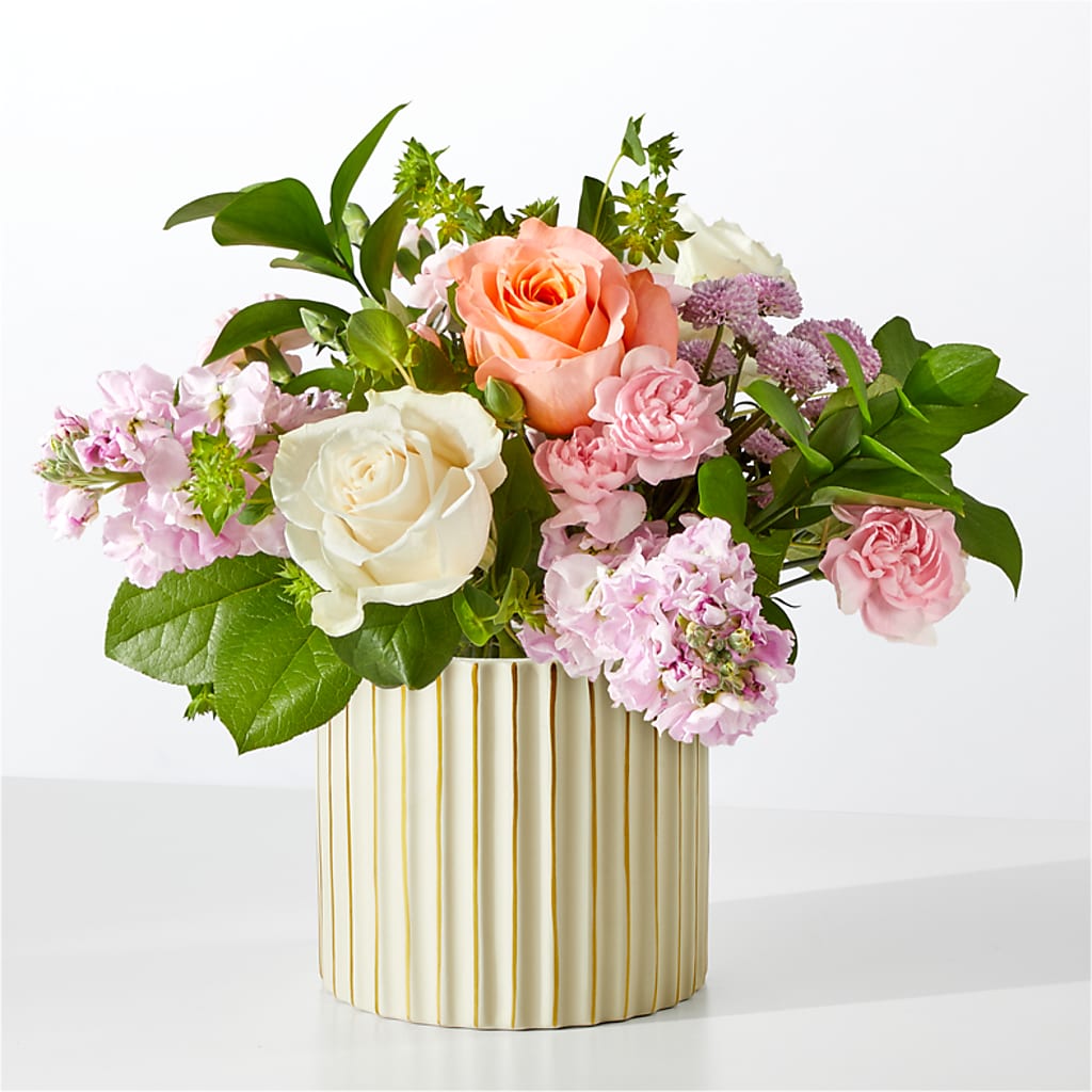French Market Bouquet with Ivory Vase – Green Room Flowers Llc, Tucson AZ