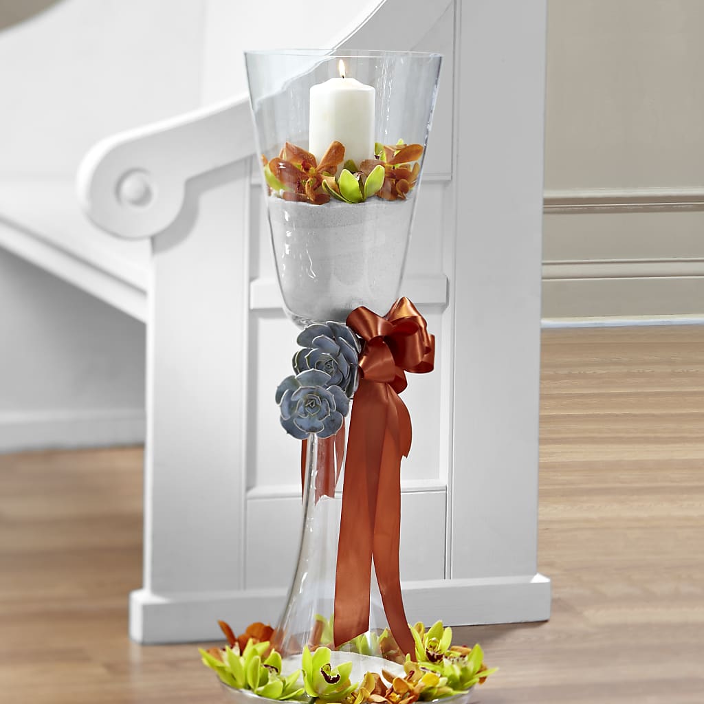 Matrimony Pew Decor – Green Room Flowers Llc, Tucson AZ