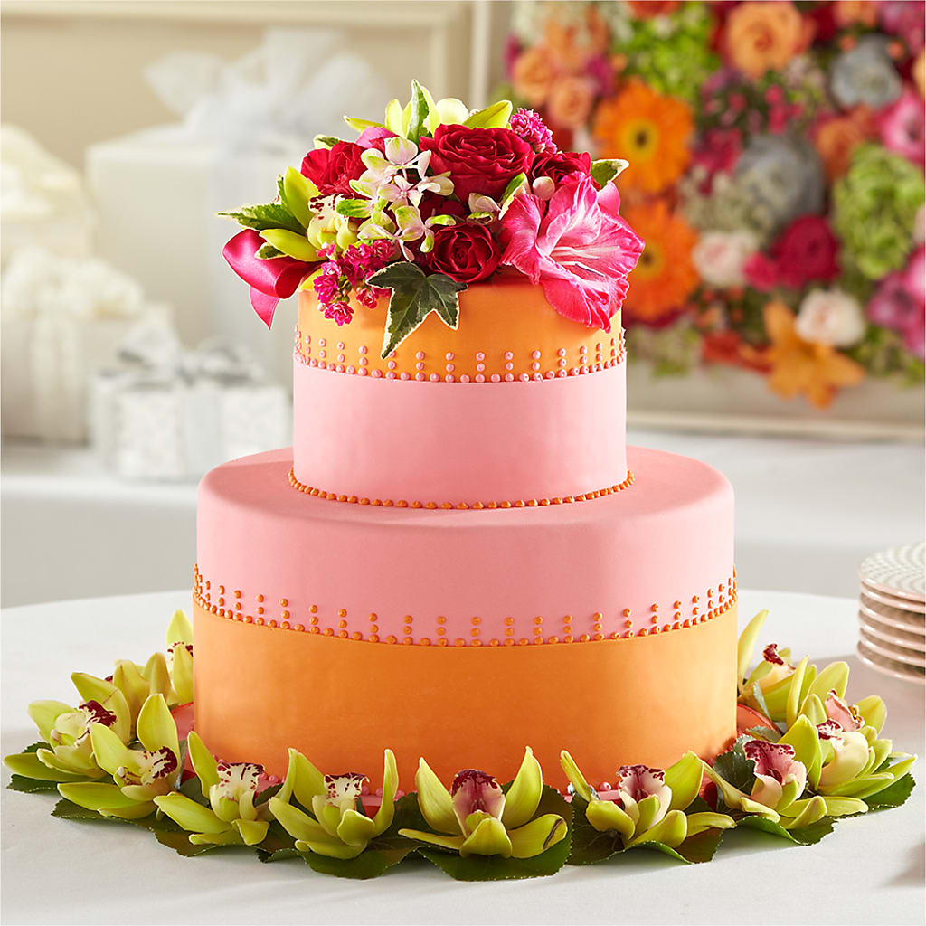 Sweet Citrus Cake Decor – Green Room Flowers Llc, Tucson AZ