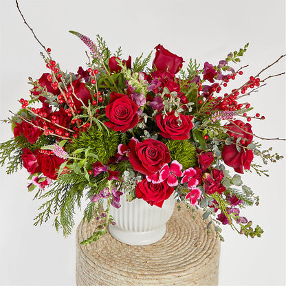 Big Red Bow Bouquet –  Green Room Flowers Llc, Tucson AZ
