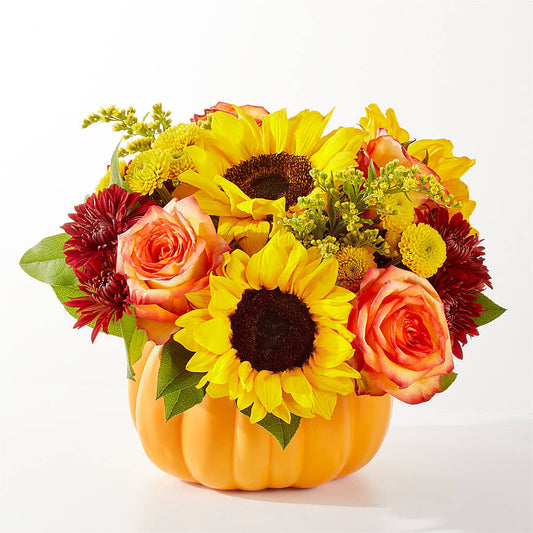 Golden Gourd Pumpkin Bouquet –  Green Room Flowers Llc, Tucson AZ