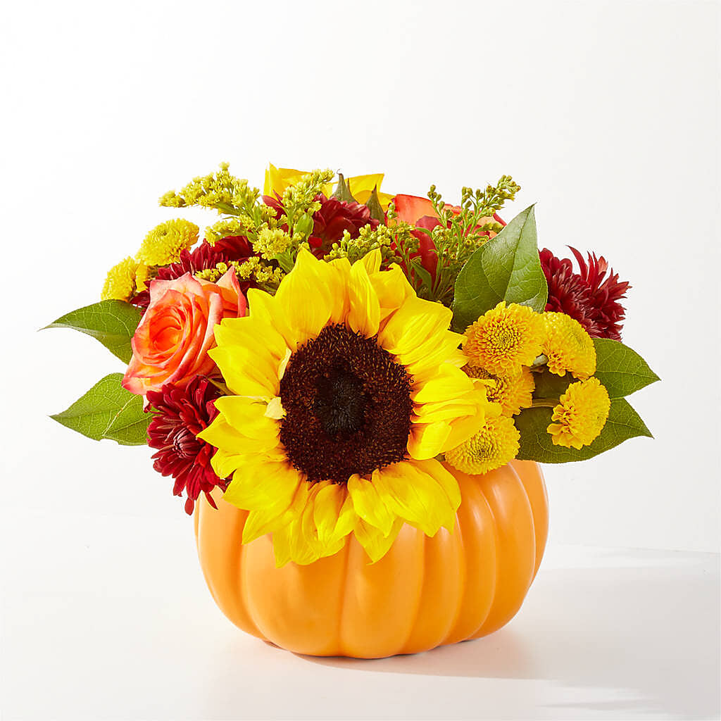 Golden Gourd Pumpkin Bouquet –  Green Room Flowers Llc, Tucson AZ