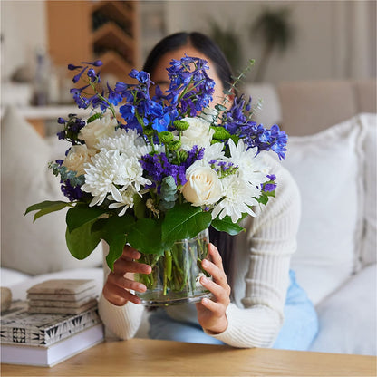 Cerulean Waves Bouquet –  Green Room Flowers Llc, Tucson AZ