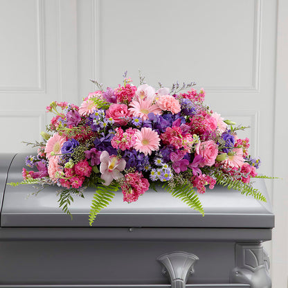 Glorious Garden Casket Spray –  Green Room Flowers Llc, Tucson AZ