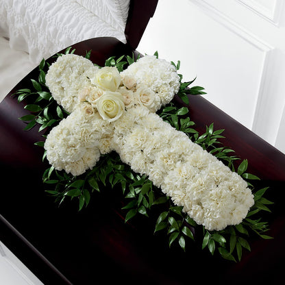Peaceful Memories Casket Spray (Standard) –  Green Room Flowers Llc, Tucson AZ