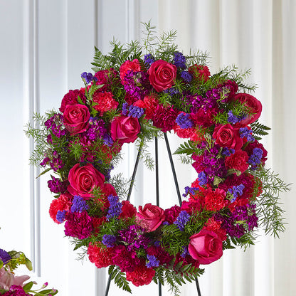 Calming Colors Wreath –  Green Room Flowers Llc, Tucson AZ