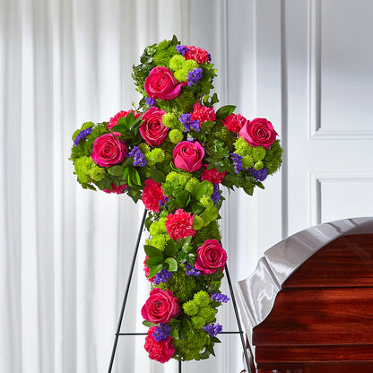 Tribute Rose Floral Cross –  Green Room Flowers Llc, Tucson AZ