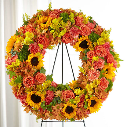 Autumnal Memories Wreath (Standard) –  Green Room Flowers Llc, Tucson AZ