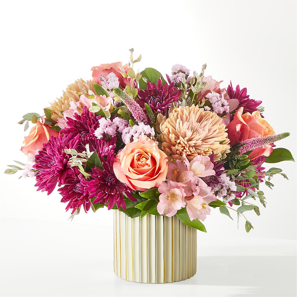 Berry Cobbler Bouquet with Ivory Vase –  Green Room Flowers Llc, Tucson AZ