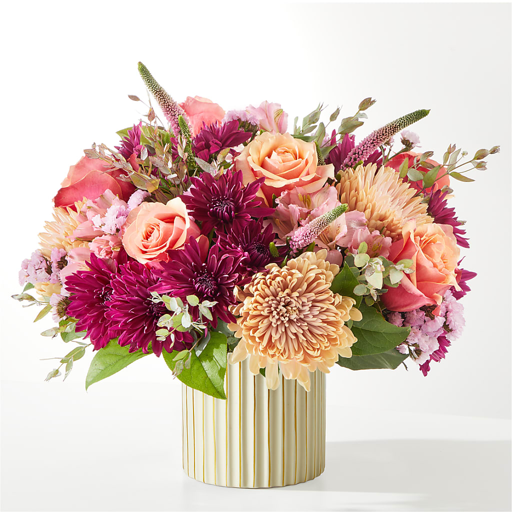 Berry Cobbler Bouquet with Ivory Vase –  Green Room Flowers Llc, Tucson AZ