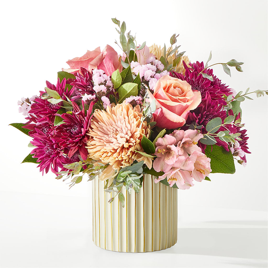 Berry Cobbler Bouquet with Ivory Vase –  Green Room Flowers Llc, Tucson AZ