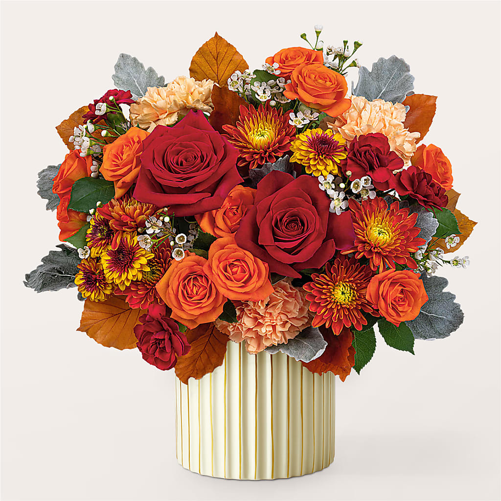 Merlot Bouquet with Ivory Vase –  Green Room Flowers Llc, Tucson AZ
