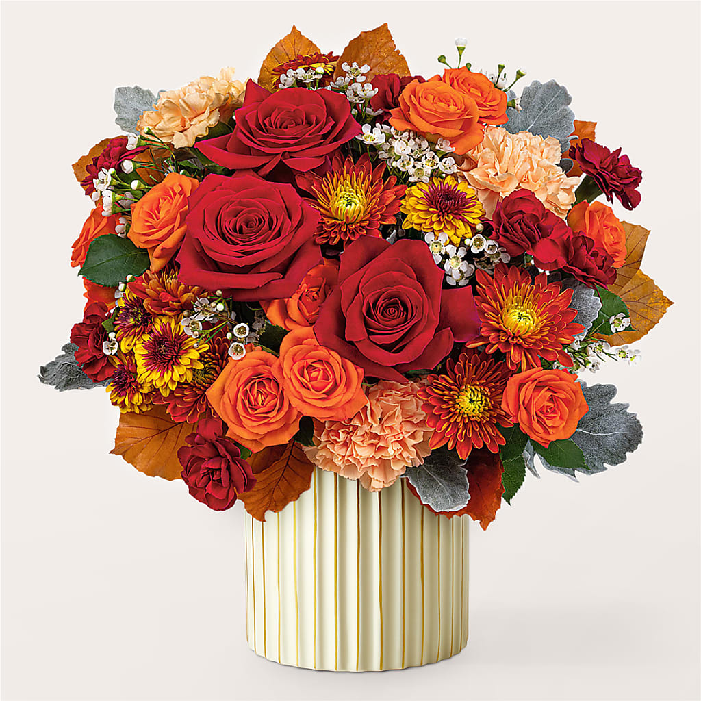 Merlot Bouquet with Ivory Vase –  Green Room Flowers Llc, Tucson AZ