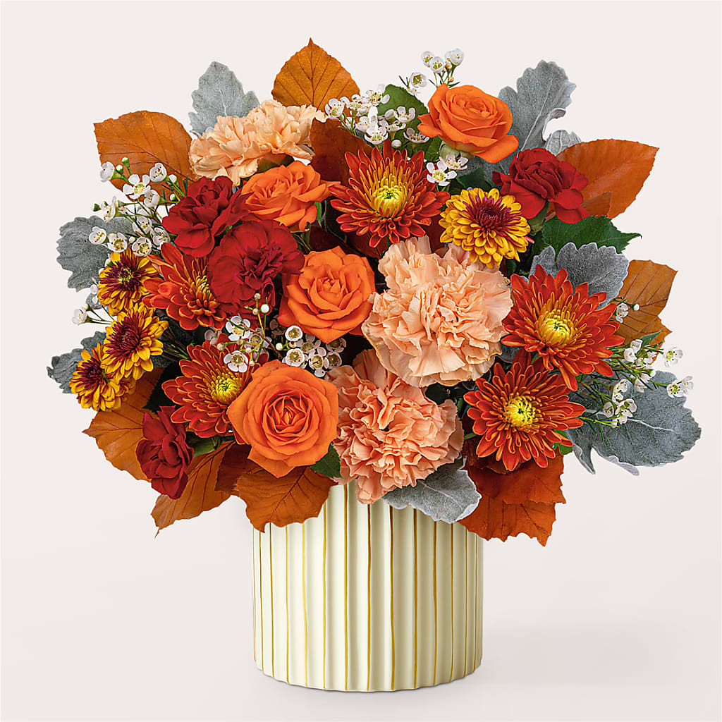 Merlot Bouquet with Ivory Vase –  Green Room Flowers Llc, Tucson AZ