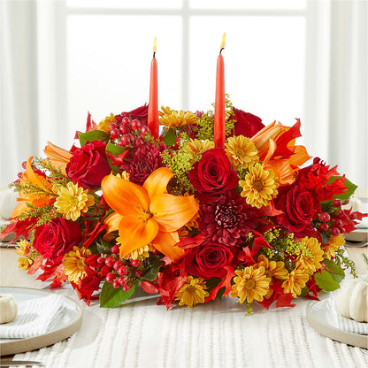 Autumn's Embrace Centerpiece –  Green Room Flowers Llc, Tucson AZ