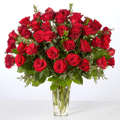 Forever Yours Fifty Stem Red Rose Bouquet –  Green Room Flowers Llc, Tucson AZ