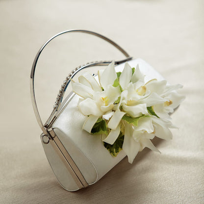 White Purse Decor –  Green Room Flowers Llc, Tucson AZ