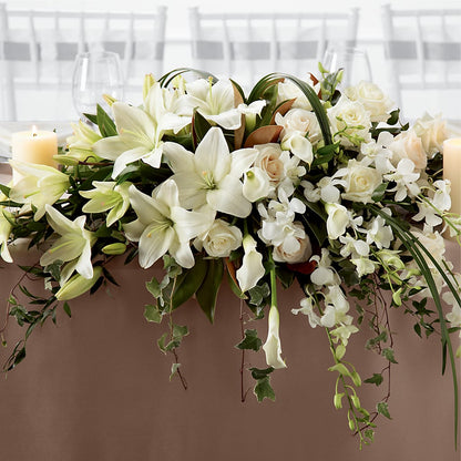 White Linen Arrangement –  Green Room Flowers Llc, Tucson AZ